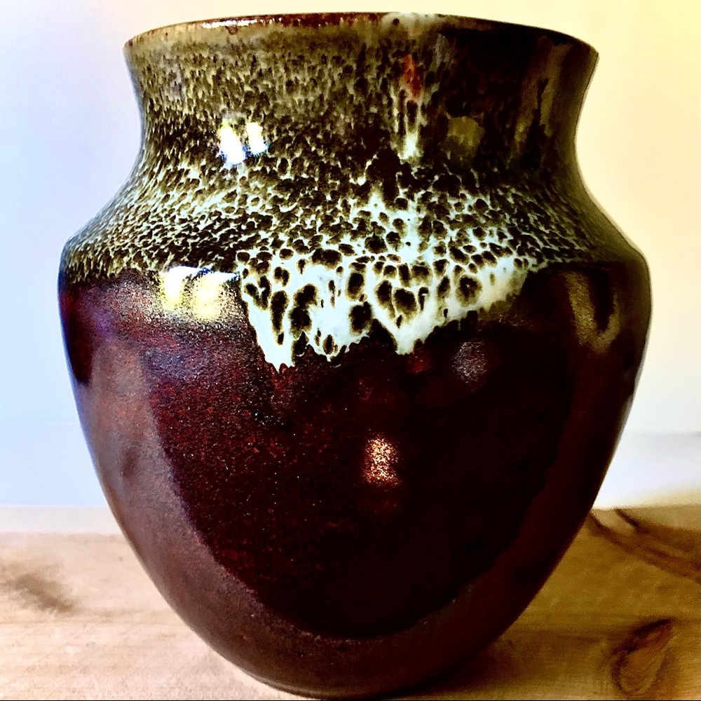 Vintage Art Drip-Glazed Pottery